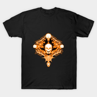 Damask Halloween Classic Orange T-Shirt